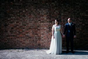 cheshire brick shadow on newlyweds