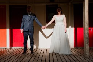 shadows on bridal portraits