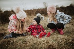 Halifax siblings playing on the moors