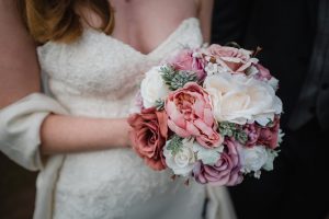 wedding bouquet close up