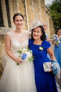 bride and mum