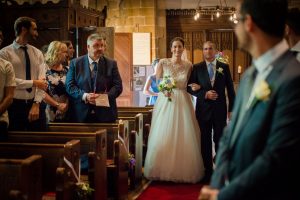 dad walks bride down the aisle