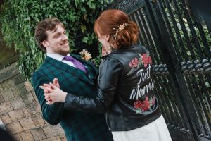 just married jacket shot