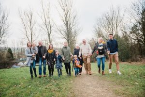 family running towards the camera