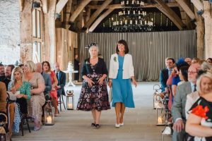 mums walk down the aisle