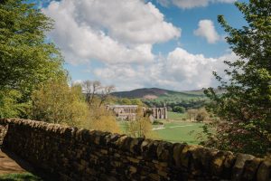 Bolton Abbey view from the Tithe Barn