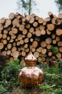 Gin still in the outdoors