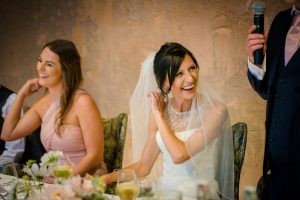 laughing during speeches