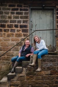 Engagement photography on the farm