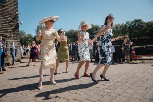 dancing outside by the canal