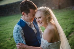 couple laughing close up