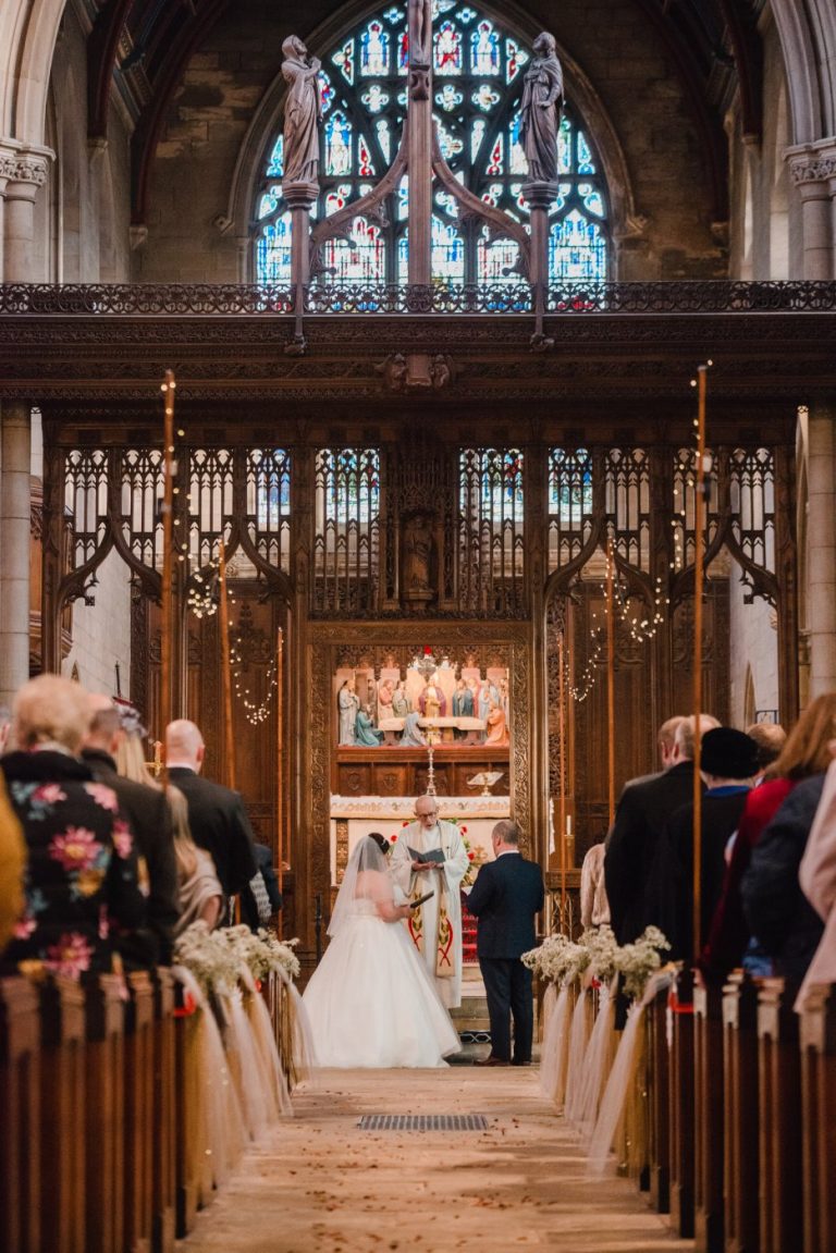 interior shot down the aisle