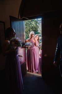 peep through the door silhouette