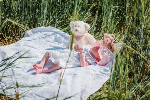 baby in field