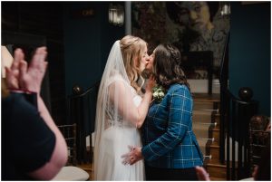 newlyweds first kiss