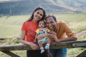 scenic image of family