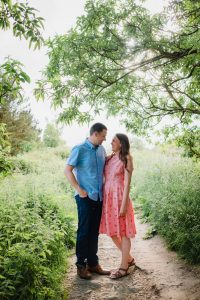 couple kissing in the trees