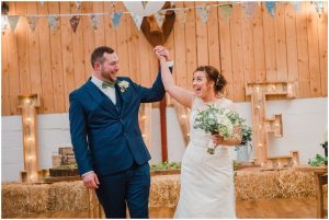 couple celebrate after the ceremony
