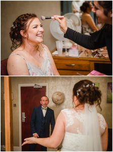 bride and her dad before the wedding