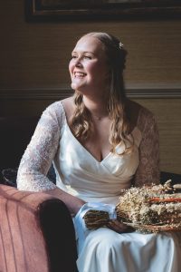 bride lit from a window light