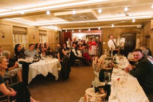 wide angled view of the dining hall at Whitley Hall